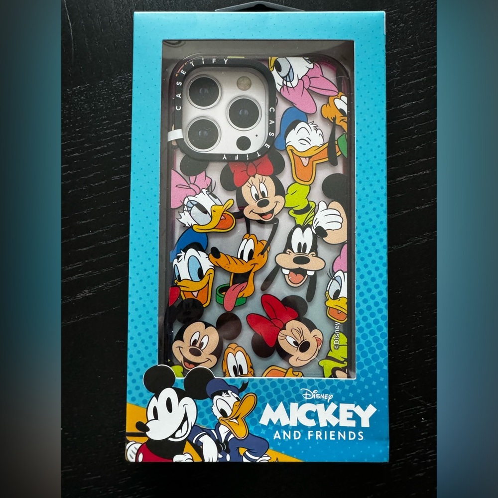 CASETiFY Disney X Mickey & Friends case for Apple iPhone 15 Pro Max cotton candy